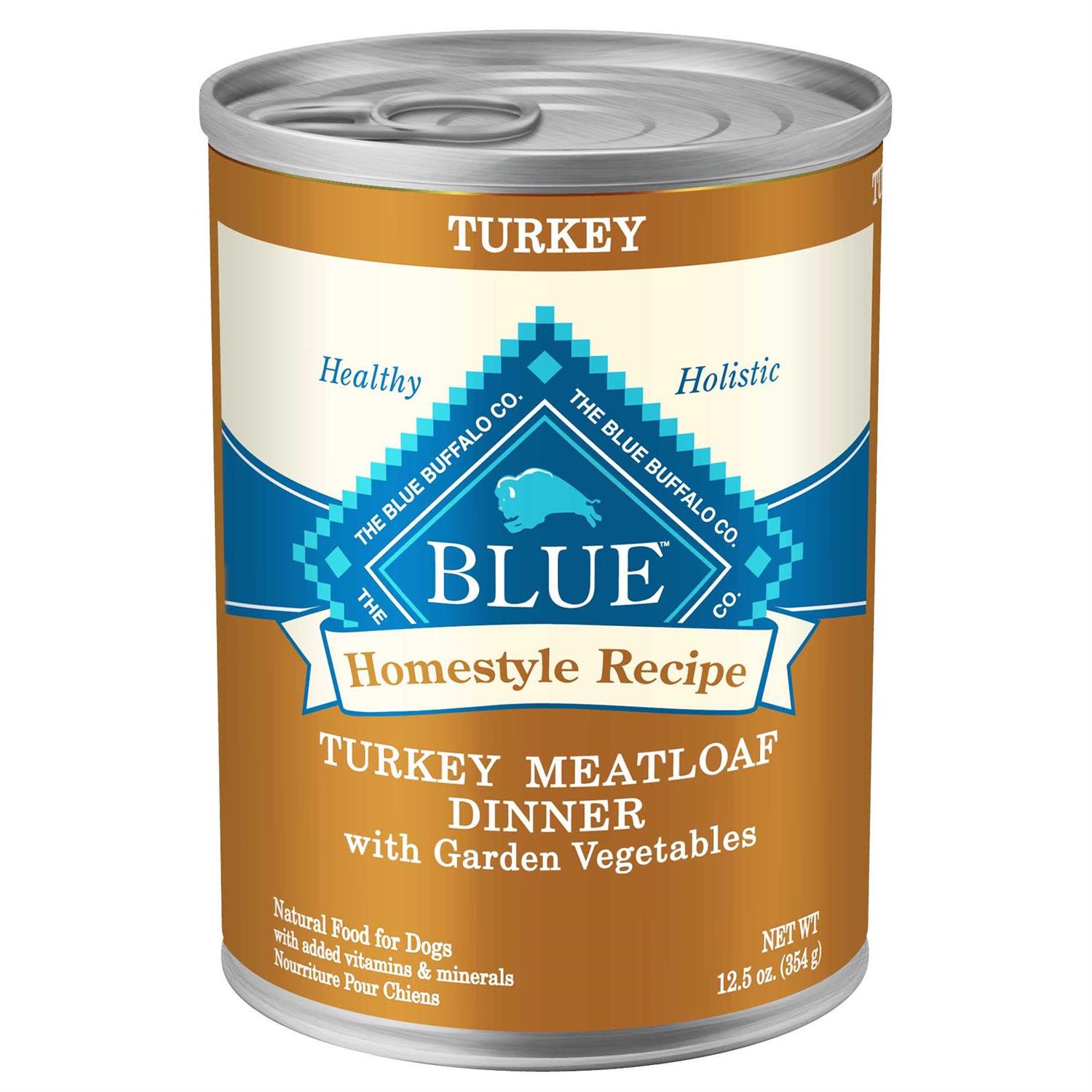 Blue Buffalo Homestyle Recipe Turkey Meatloaf Dinner Wet Dog Food - Pet Supplies online store