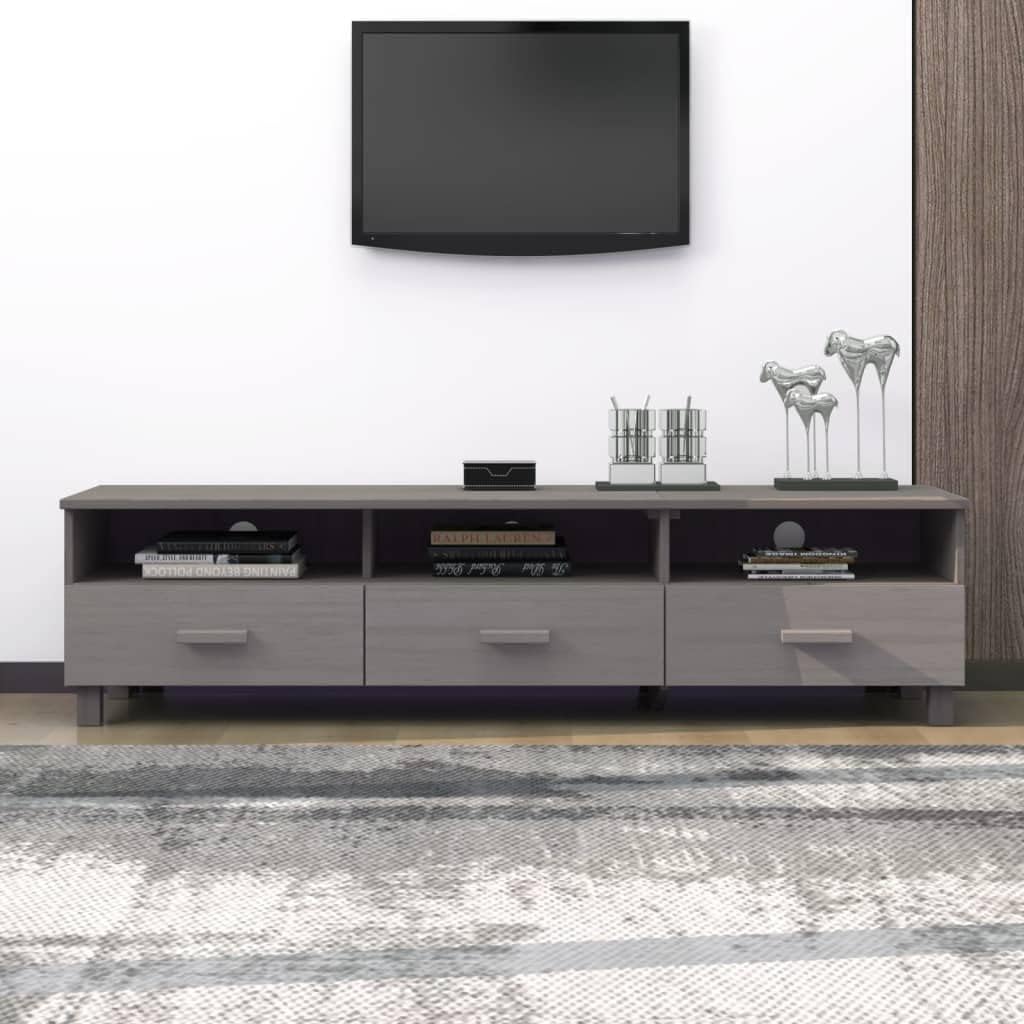 TV Cabinet HAMAR Light Sideboard,Kitchen Cabinet,Suitable for bedrooms, Living Rooms, Living Rooms, corridors, Entrance Halls,Gray 62.2