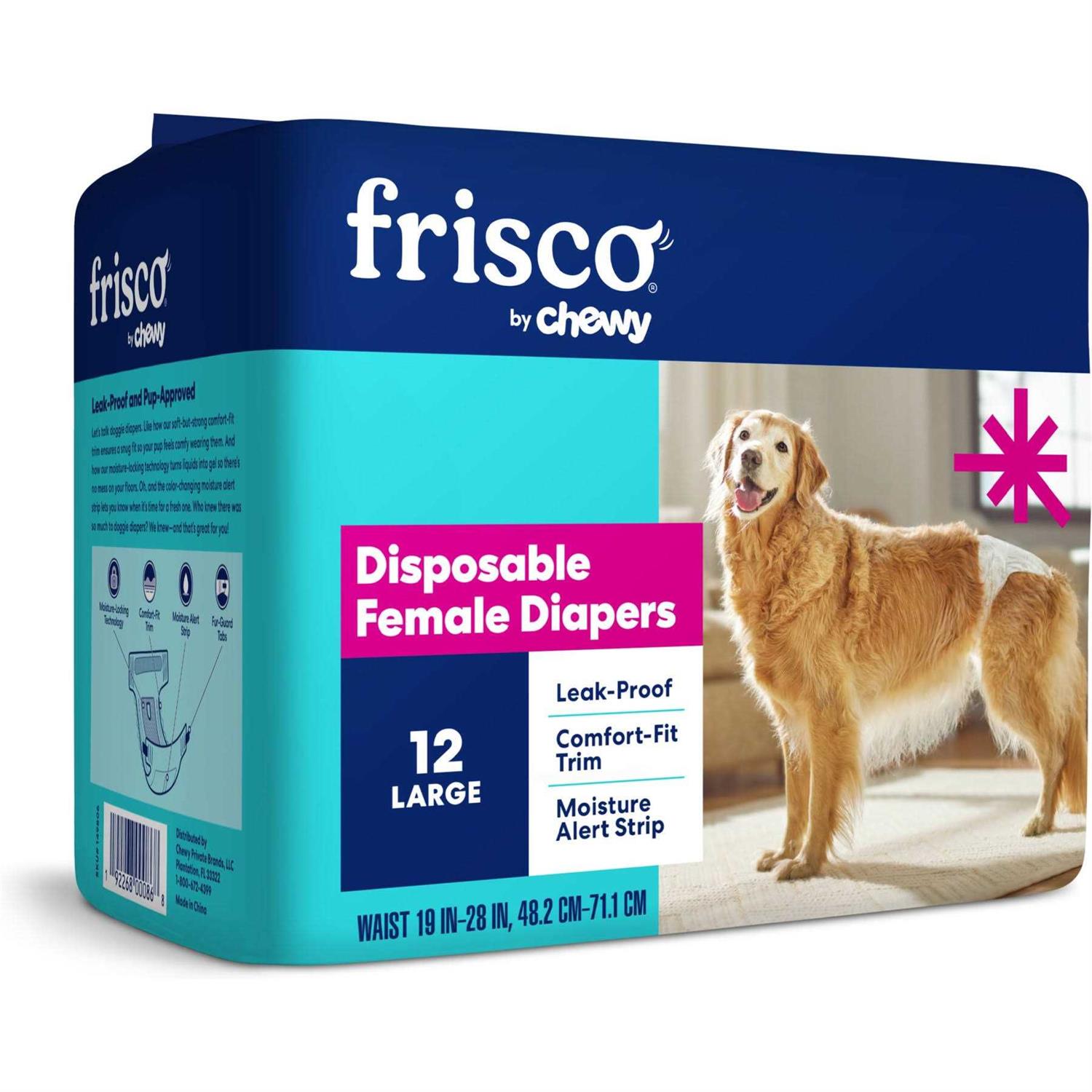 Frisco Disposable Female Dog Diapers - Pet Supplies online store