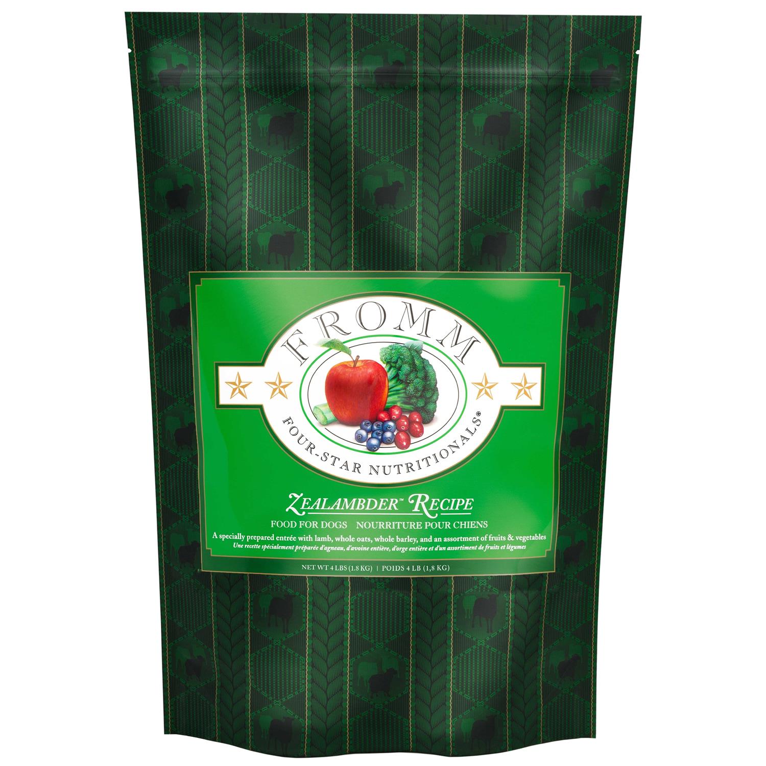 Fromm Four Star Dry Dog Food Zealambder Recipe - Pet Supplies online store