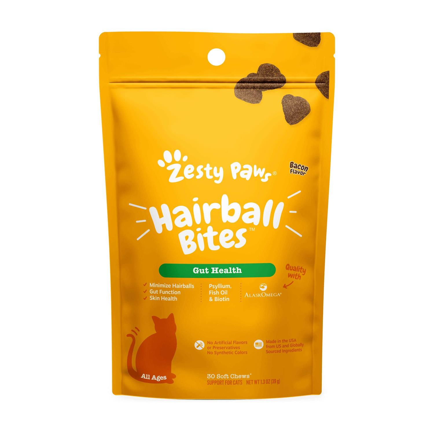 Zesty Paws Hairball Cat Bites - Pet Supplies online store