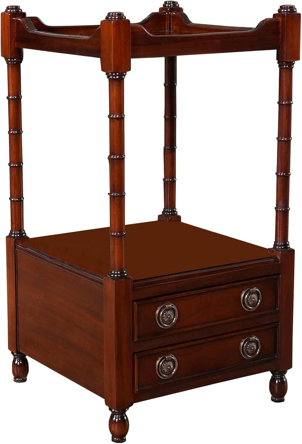 NSI097 Mahogany Two Drawer Stand