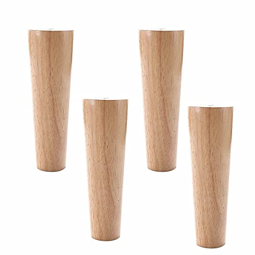 Furniture Legs，4 Solid Thick Sofa Legs,Minimalist Style Rubber Wood Legs,Vertical Coffee Table Legs,Round and Beautifulniture Legs,Used for Cabinets,Wardrobes,Tv Cabinets,Drawers/60Cm/23.62