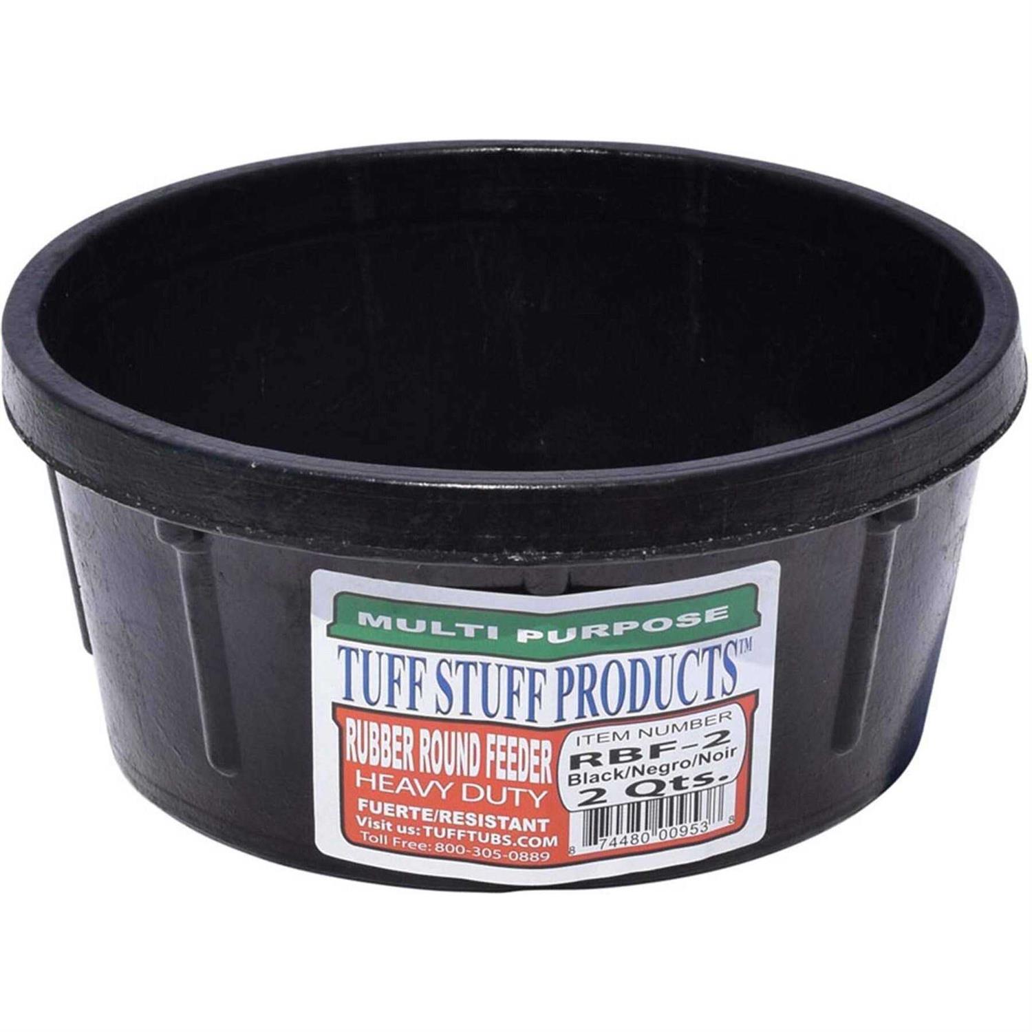 Tuff Stuff Products Rubber Round Feeder - Pet Supplies online store