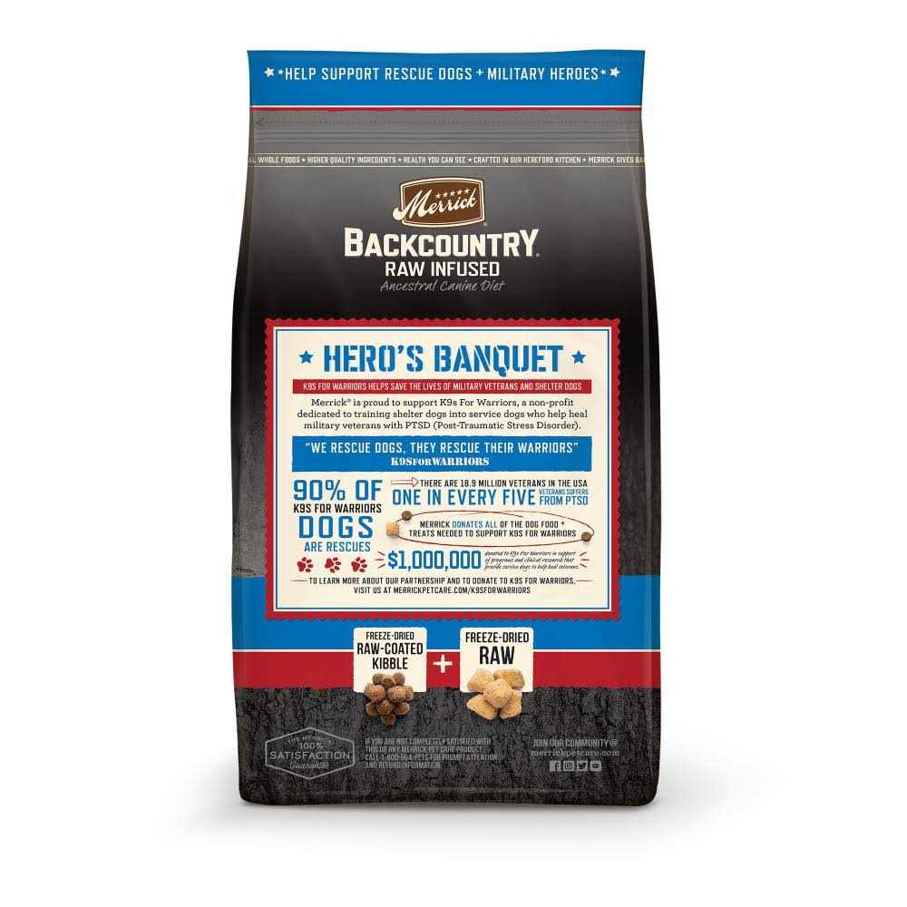 Merrick Backcountry Grain Free Hero's Banquet Dry Dog Food - Pet Supplies online store