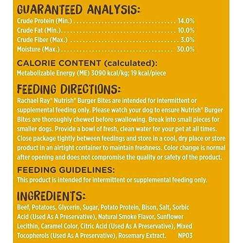 Rachael Ray Nutrish Burger Bites Dog Treats - Pet Supplies online store