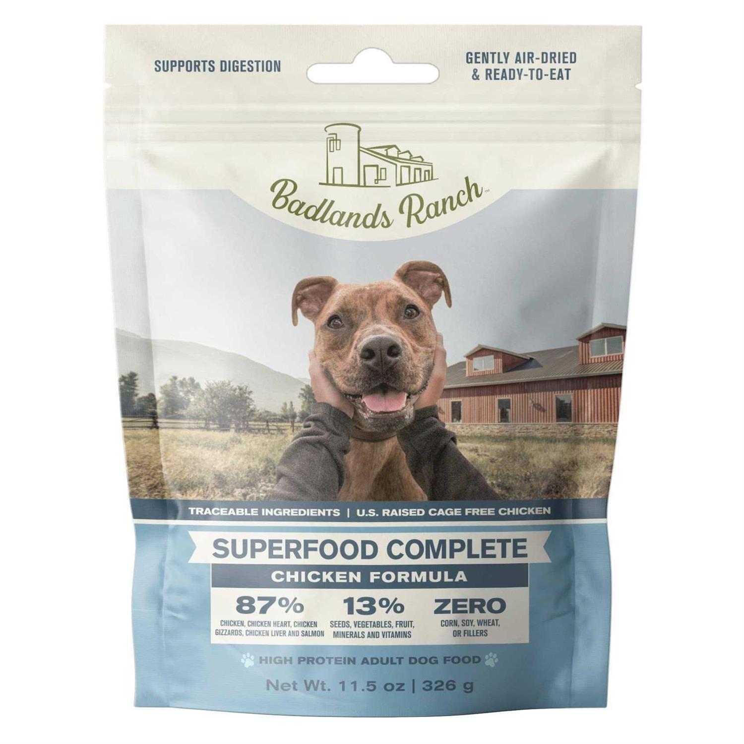 Badlands Ranch Superfood Complete Air Dried Chicken Dog Food - Pet Supplies online store