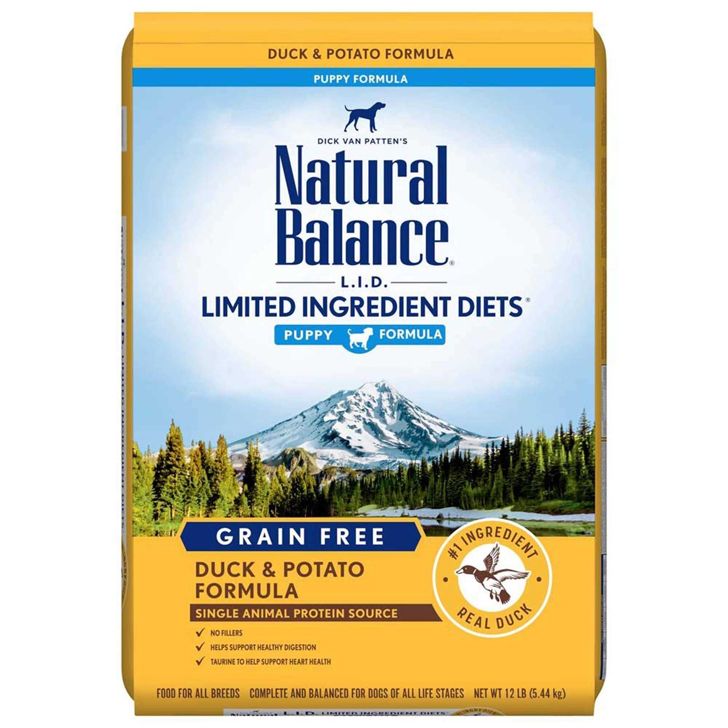 Natural Balance Limited Ingredient Reserve Duck & Potato Puppy Dry Dog Food - Pet Supplies online store