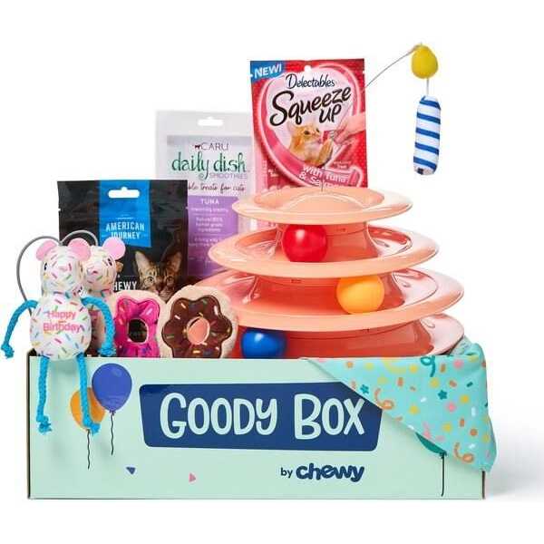 Goody Box Birthday Cat Toys - Pet Supplies online store