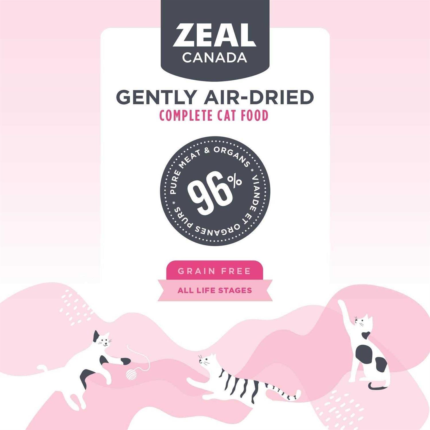 Zeal Canada Salmon & Turkey Recipe Grain-Free Gently Air-Dried Cat Food - Pet Supplies online store
