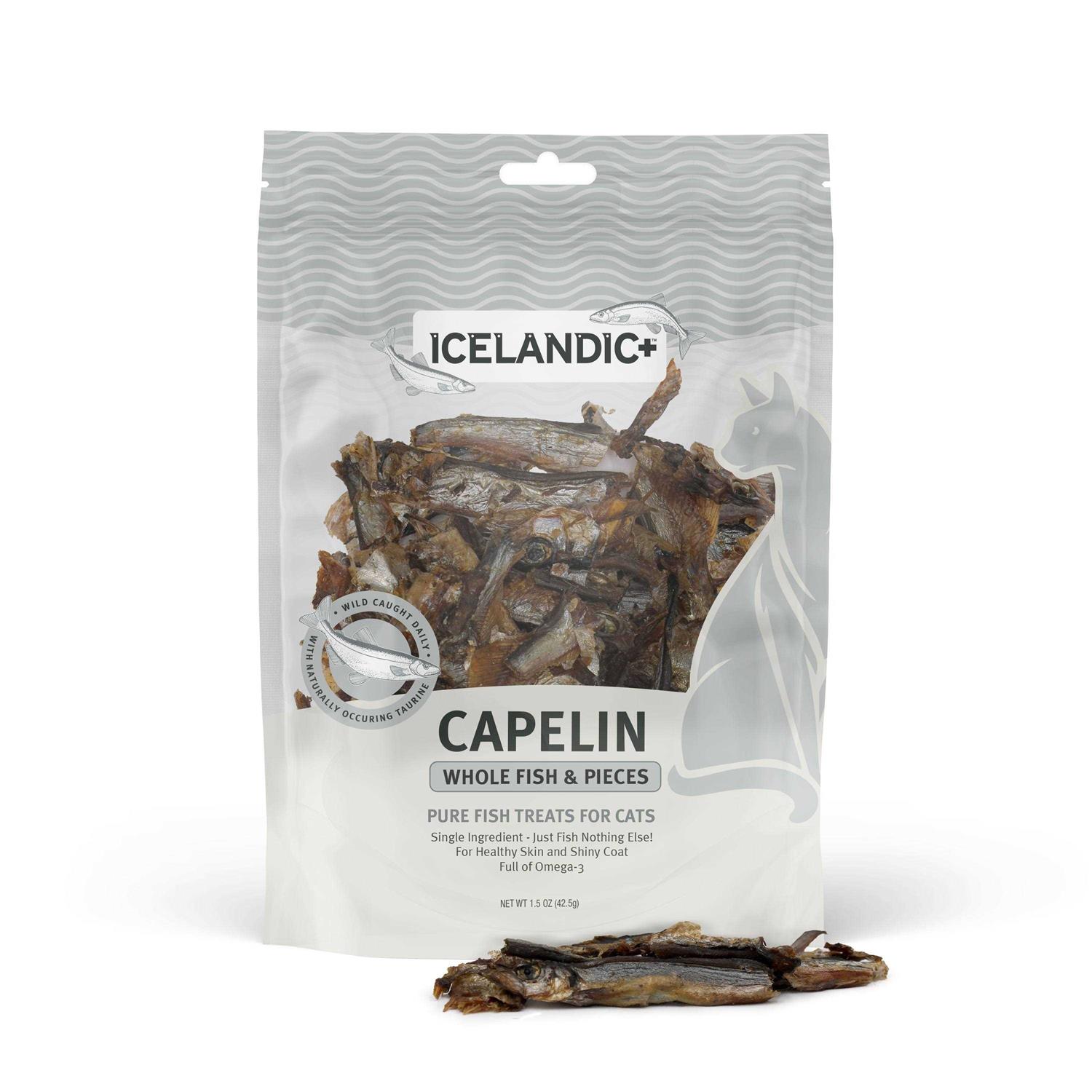 Icelandic+ Capelin Whole Fish Cat Treats - Pet Supplies online store