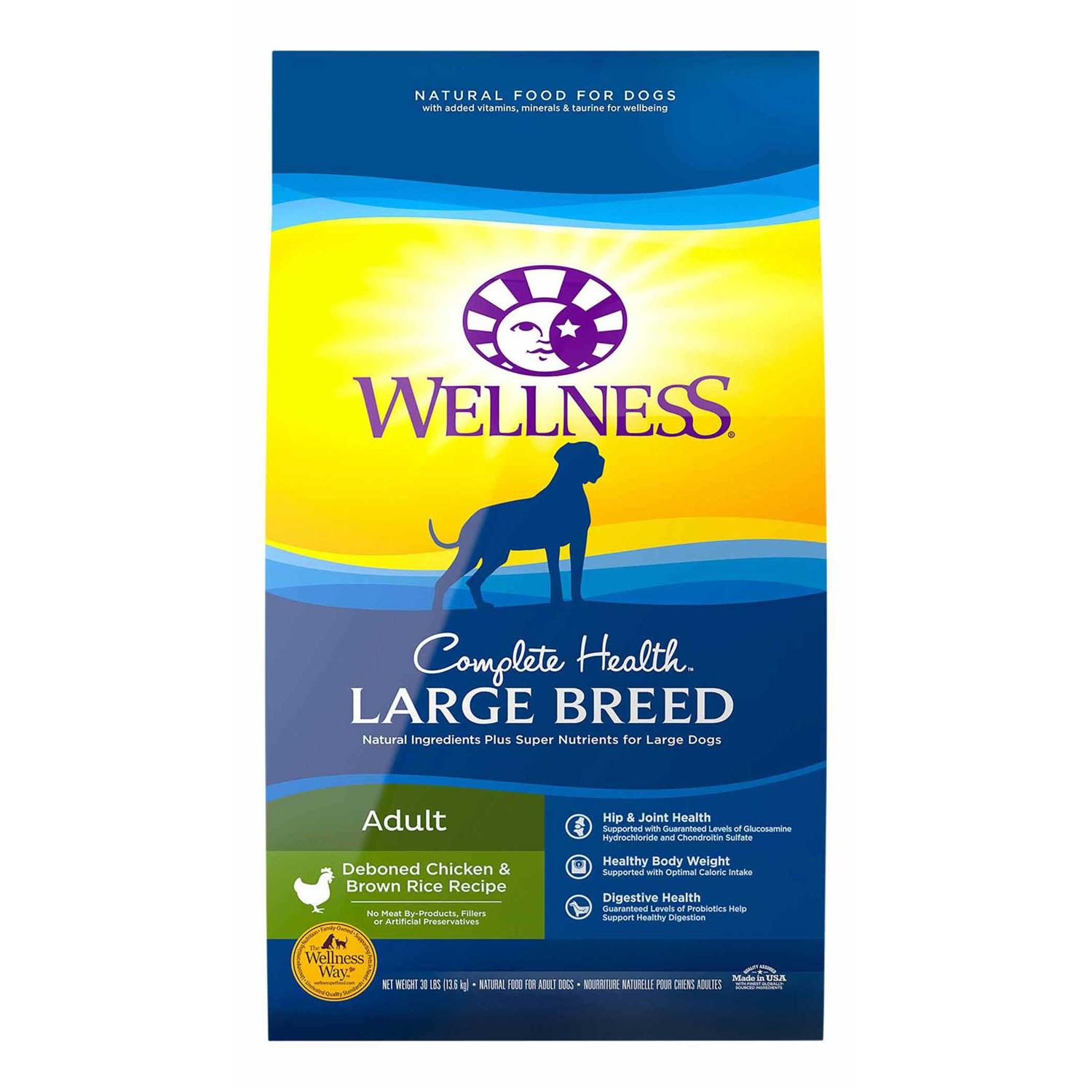 Wellness Complete Health Large Breed Adult Dry Dog Food - Pet Supplies online store