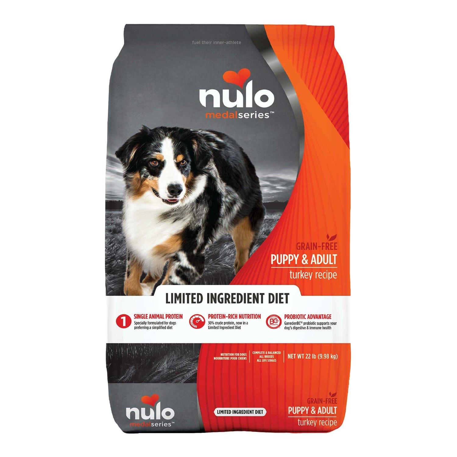 Nulo MedalSeries Puppy & Adult Dog Food Grain Free Limited Ingredient Turkey - Pet Supplies online store