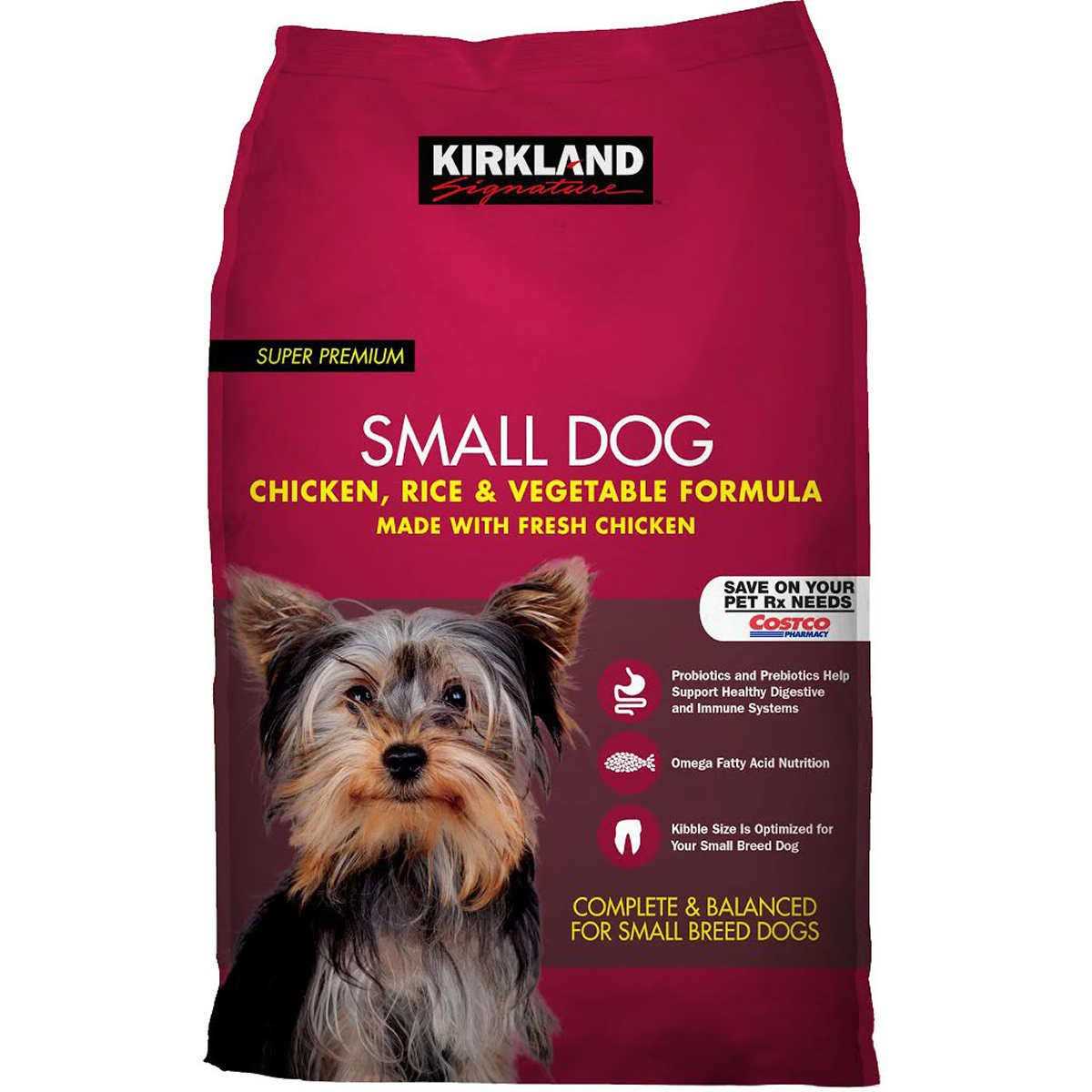 Kirkland Signature Small Formula Chicken & Vegetable Dog Food 20 lb - Pet Supplies online store