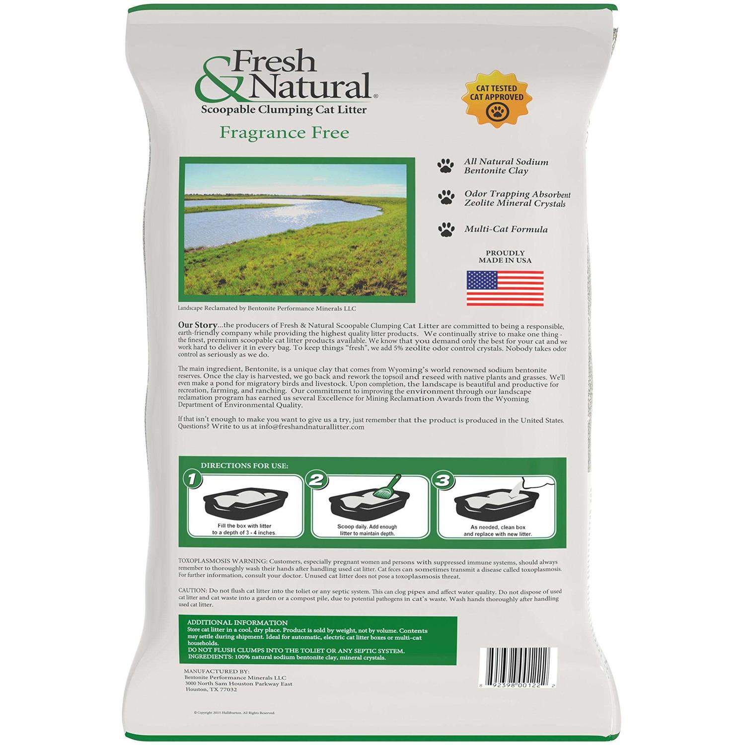 Fresh & Natural Fragrance Scoopable Clay Cat Litter - Pet Supplies online store