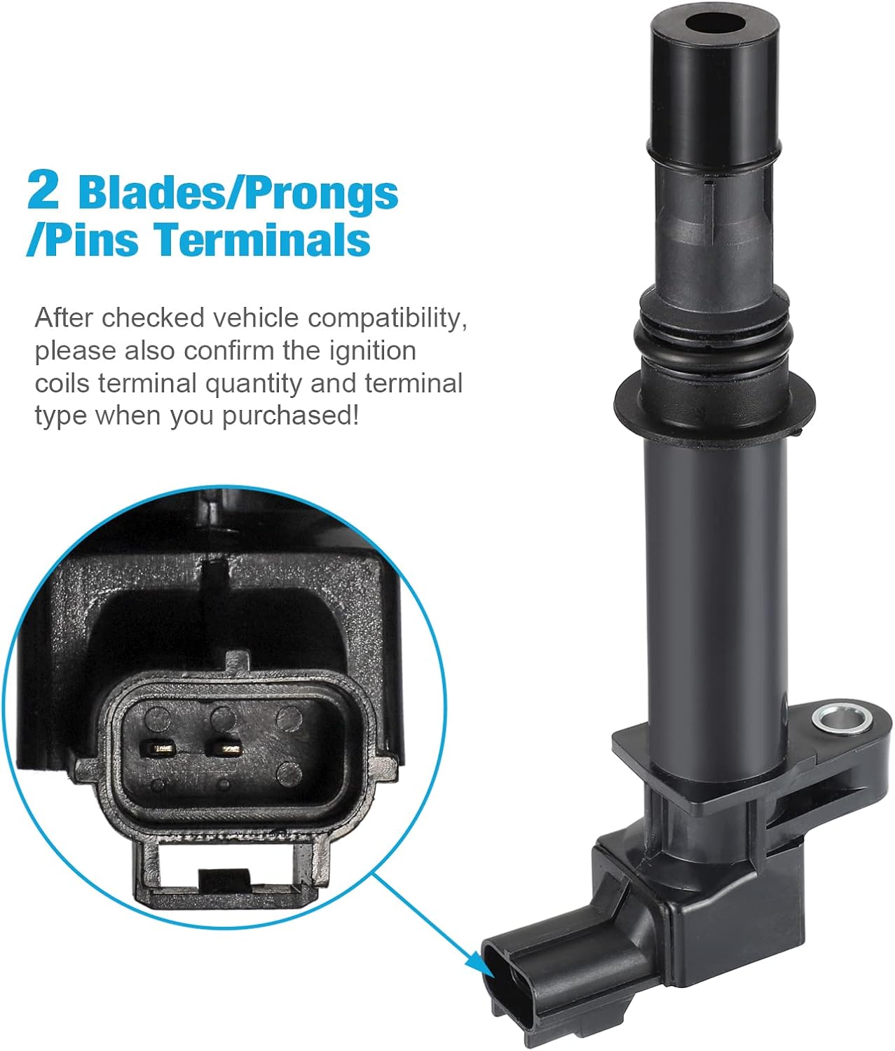 Ignition Coil Pack Set of 6 Compatible with Durango Dakota Ram 1500 Nitro Commander Grand Cherokee Liberty 3.7L V6 4.7L V8 Replacement For UF270 UF297 UF399