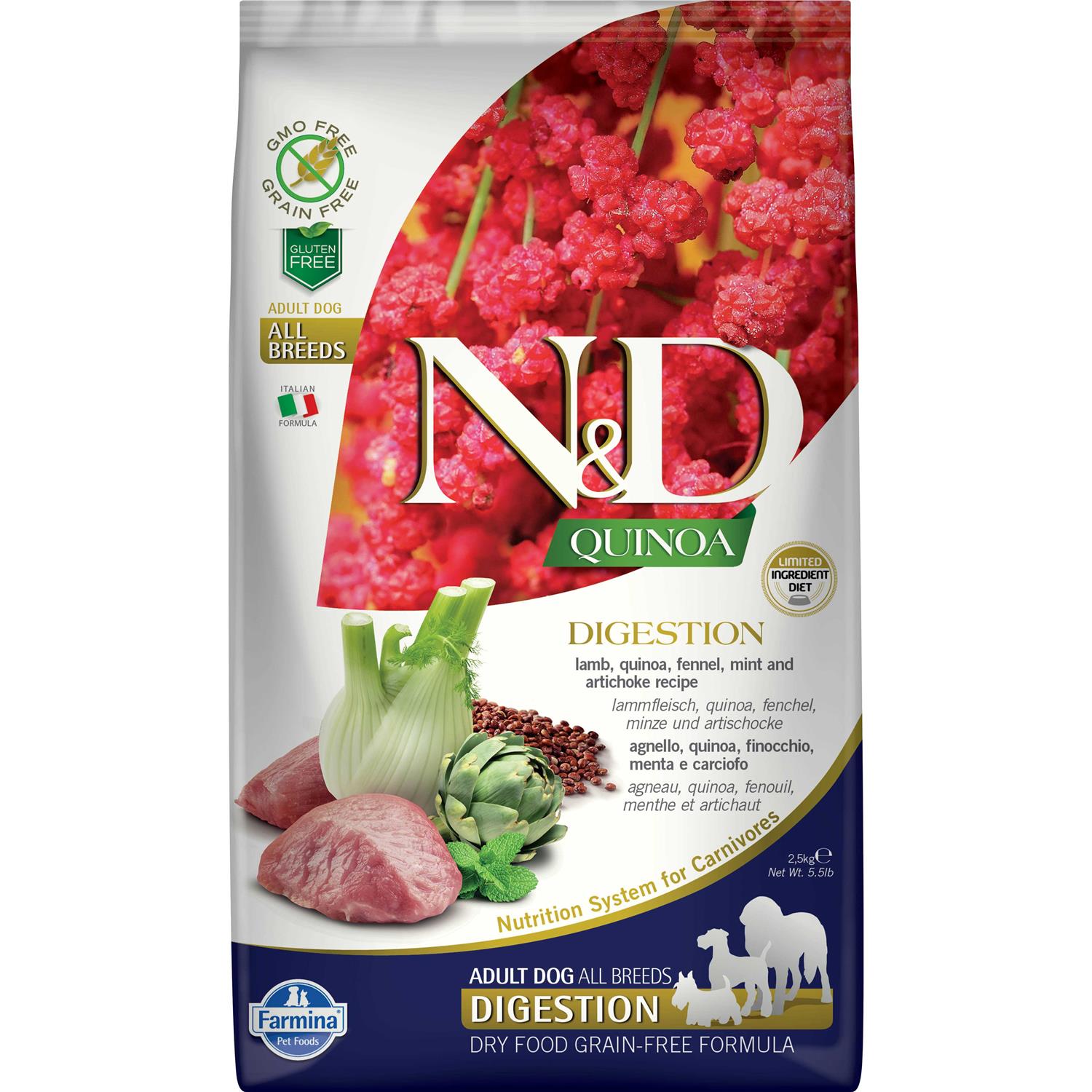 Farmina N&D Quinoa Digestion Lamb - Pet Supplies online store