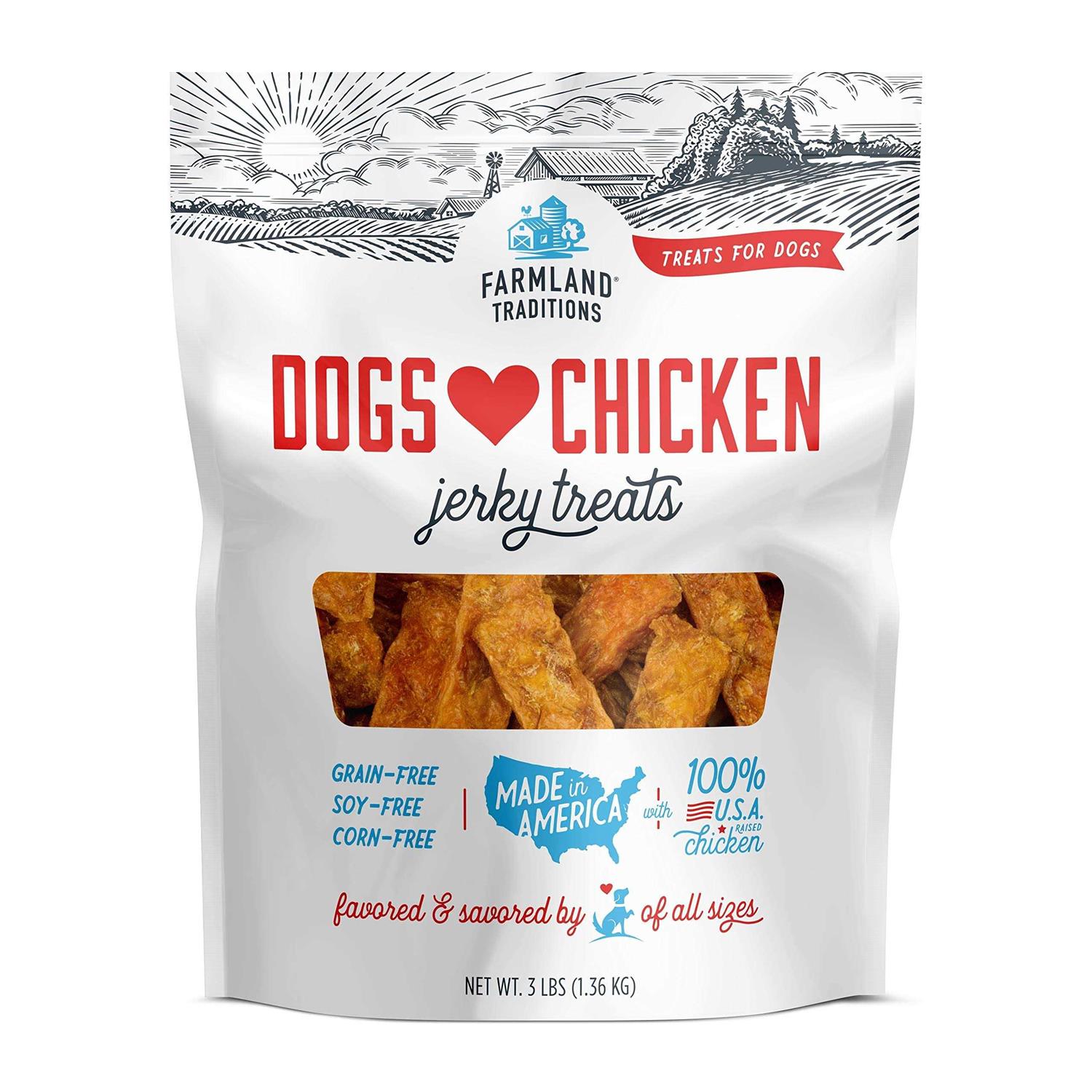 Farmland Traditions Dogs Love Chicken Jerky Treats - Pet Supplies online store