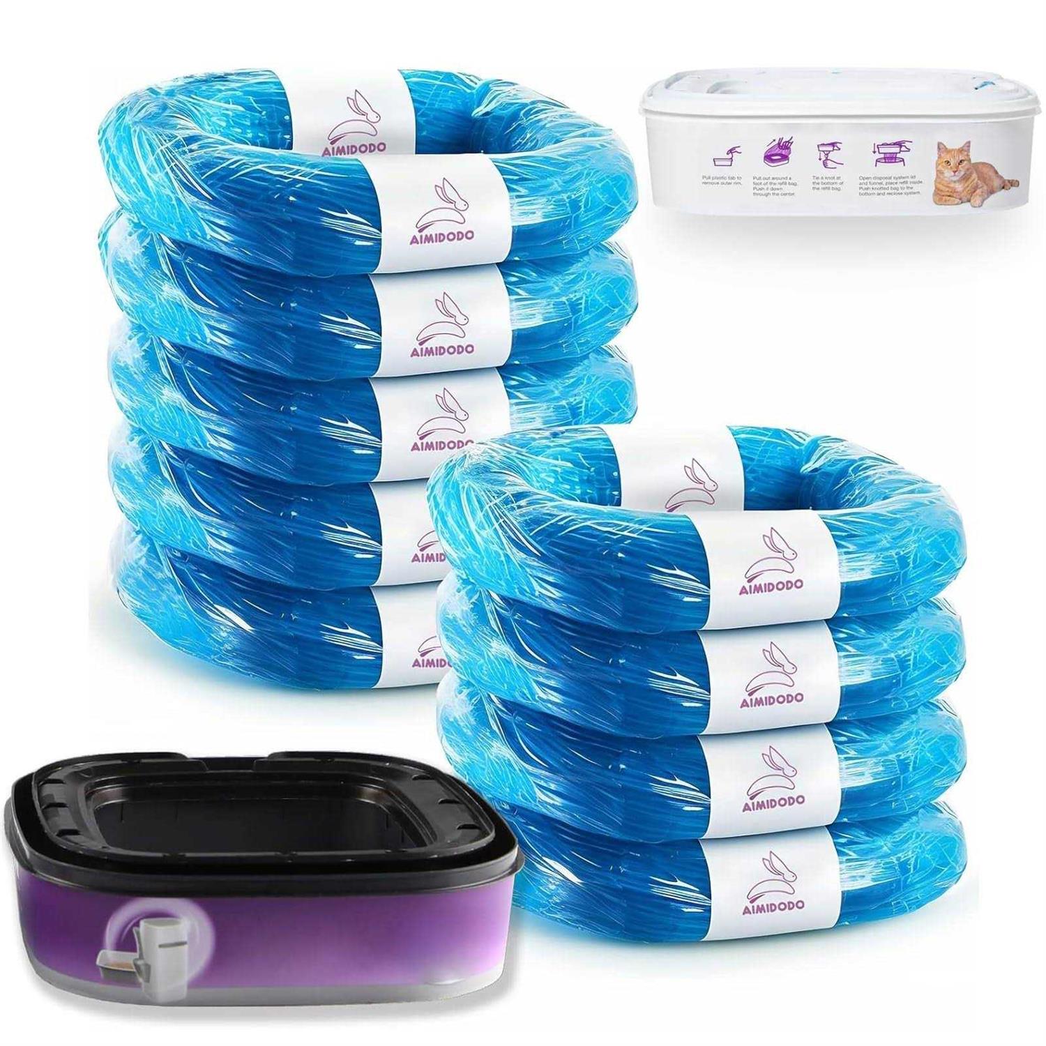 9 Pack Cat Litter Refills Bag Litter Pail Refills Cat for Litter Genie/Plus/XL Litter Refill Generic Litter Refills Bag - Pet Supplies online store