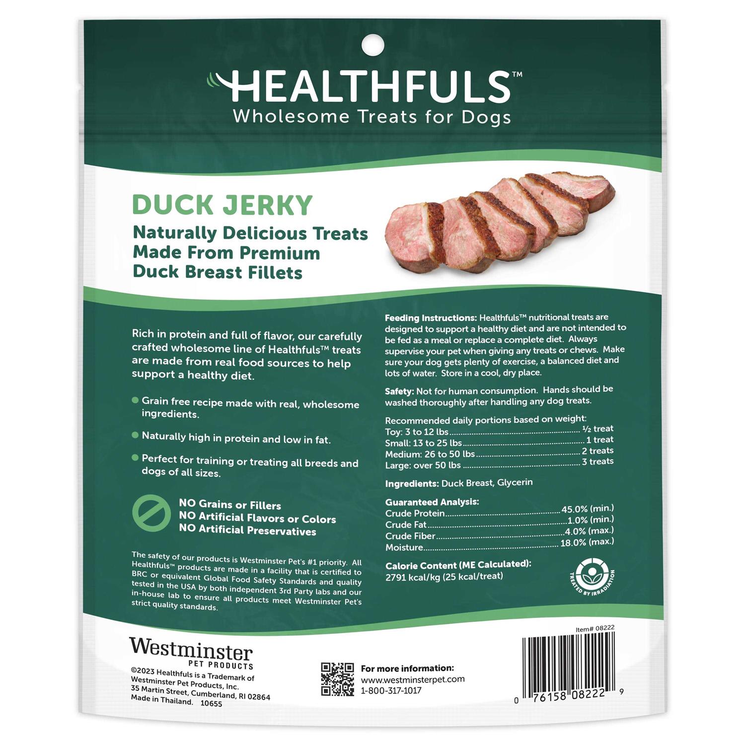 Ruffin It Chomp'ems Treats for Dogs, Homestyle, Duck Tenders Recipe - 16 oz - Pet Supplies online store