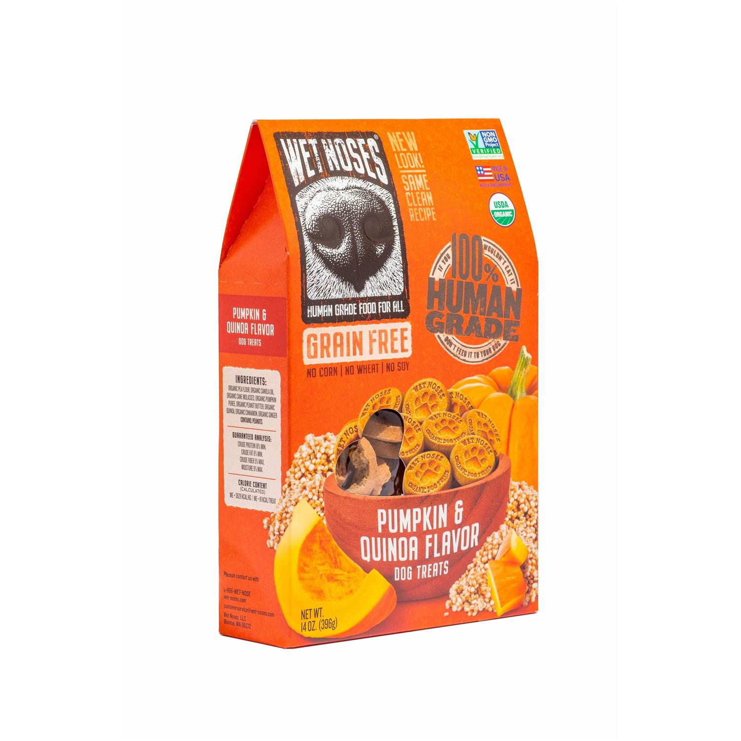 Wet Noses Grain Free Pumpkin Quinoa Dog Treats - Pet Supplies online store