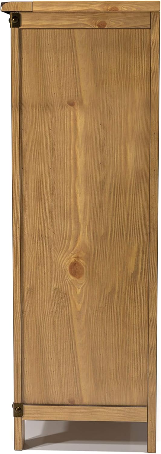 24/7 Shop at Home Cerina Cottage 5-Drawer Chest, Weathered Elm