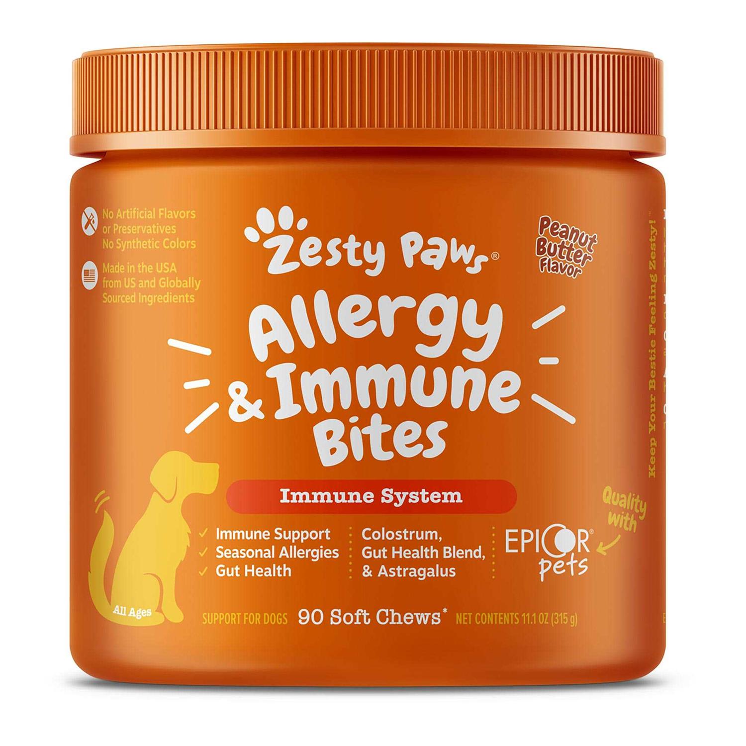 Zesty Paws Aller-Immune Bites for Dogs - Pet Supplies online store