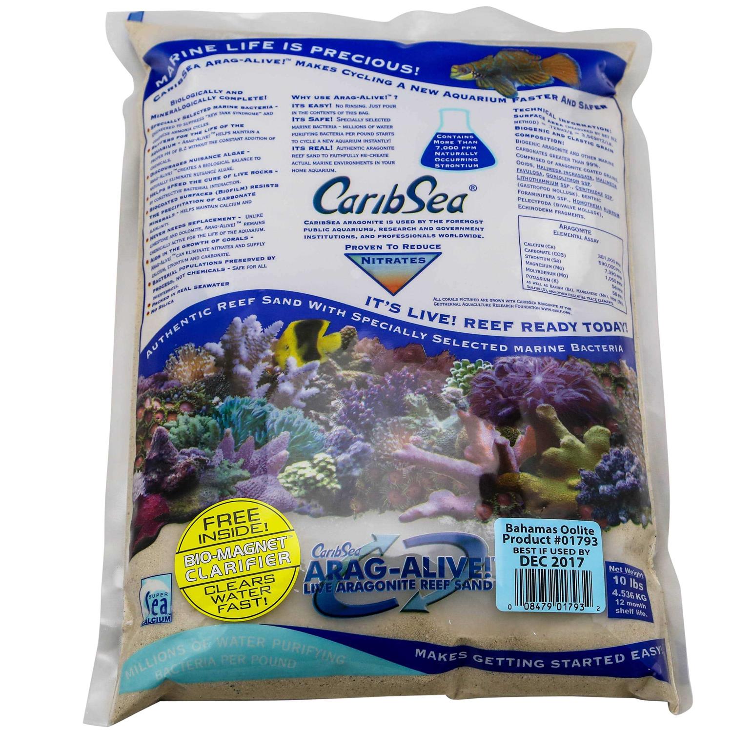 CaribSea Arag-Alive Bahamas Oolite Aquarium Sand - Pet Supplies online store