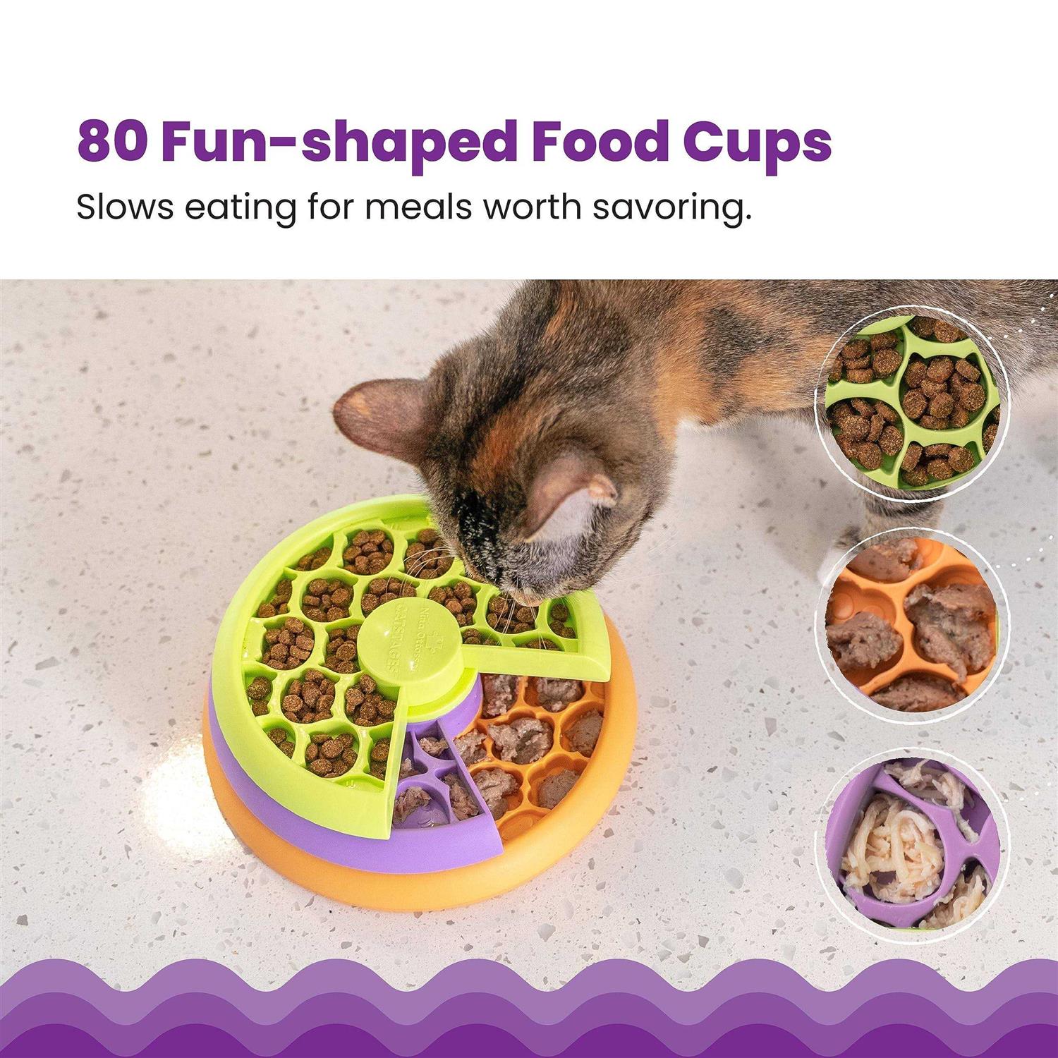 Catstages Kitty Lickin' Layers Multilayered Fun Puzzle Cat Feeder - Pet Supplies online store