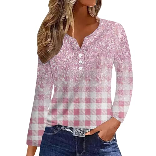 Shirts for Women Casual Fall Womens Tops Button Down Summer V Neck Shirts Dressy Fashion Print Clothes Fall Tees