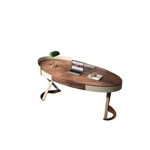 Office Desk Ash Wood Desk Modern Simple Study Writing Desk Designer Villa Type Home Walnut Office Desk Study Writing PC Desk(180 * 81.8 * 75cm)