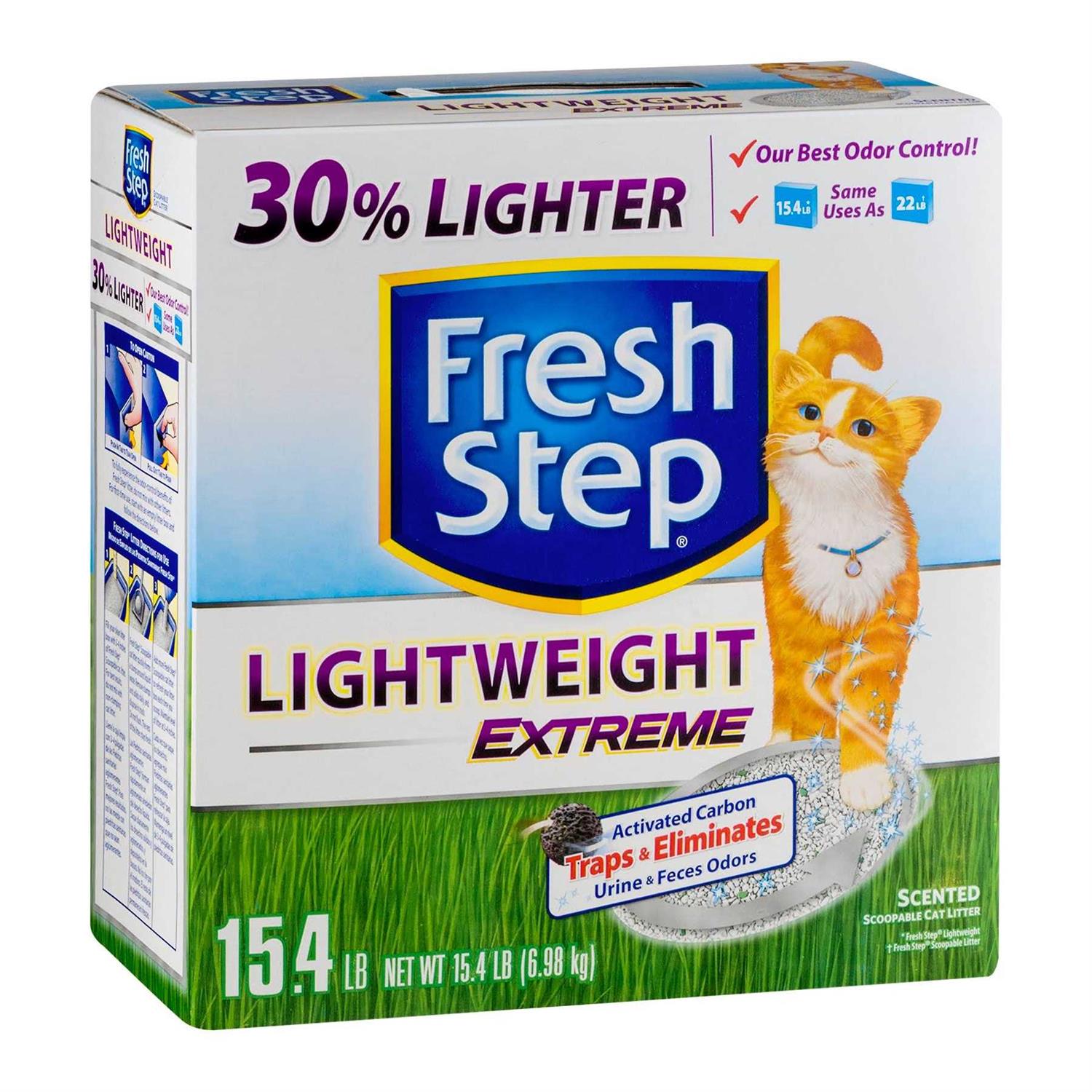 Fresh Step Lightweight Extreme with Febreze Freshness Clumping Cat Litter, Scented - 15.4 lb box - Pet Supplies online store