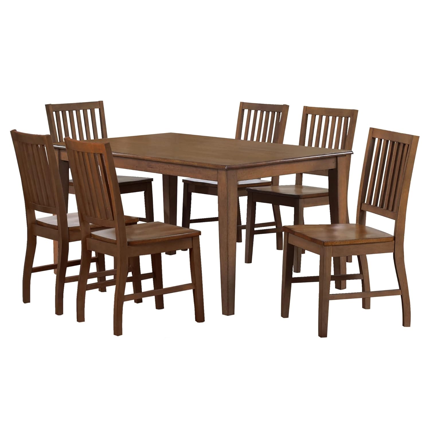 Sunset Trading Simply Brook Dining Table Set, Amish Brown