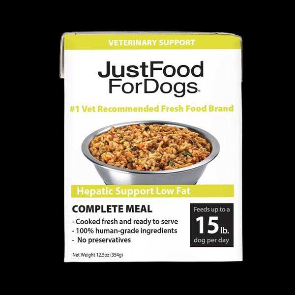 JustFoodForDogs Pantry Fresh Hepatic Support Low Fat Wet Dog Food - Pet Supplies online store