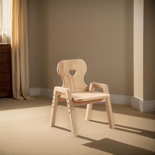 Kids Chair with CPC Certification - Perfect Kids Desk Chair for Toddlers and Children Furniture for Playroom - Kids Wooden Chairs, Children's Wooden Playroom Furniture (Bear)