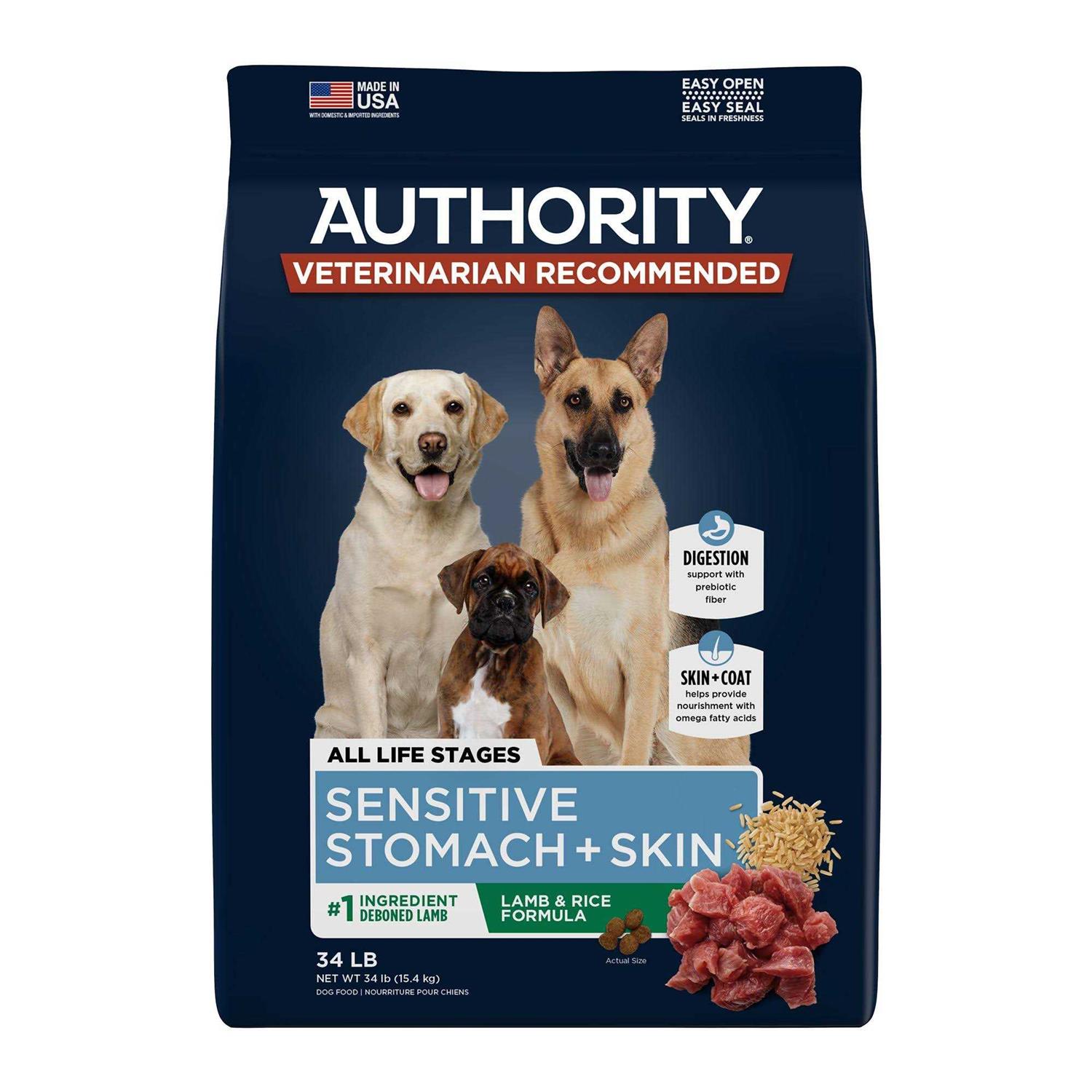 Authority Sensitive Stomach and Skin All Life Stage Dry Dog Food - Pet Supplies online store