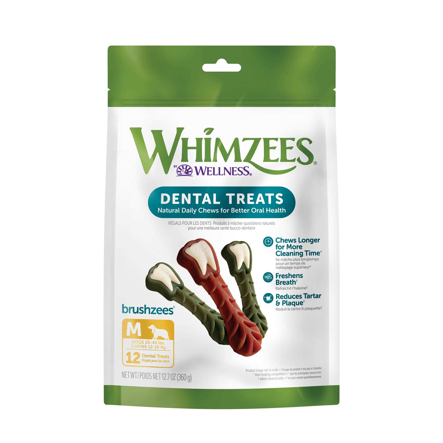 Whimzees Brushzees Dental Treats - Pet Supplies online store