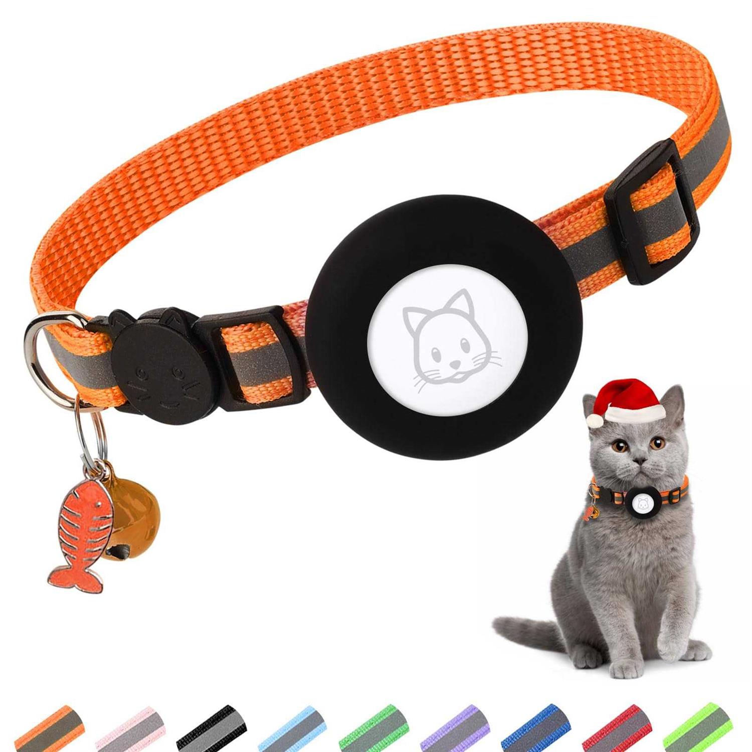 Airtag Cat Collar, Air tag Cat Collar with Bell and Safety Buckle in 38 Width - Pet Supplies online store