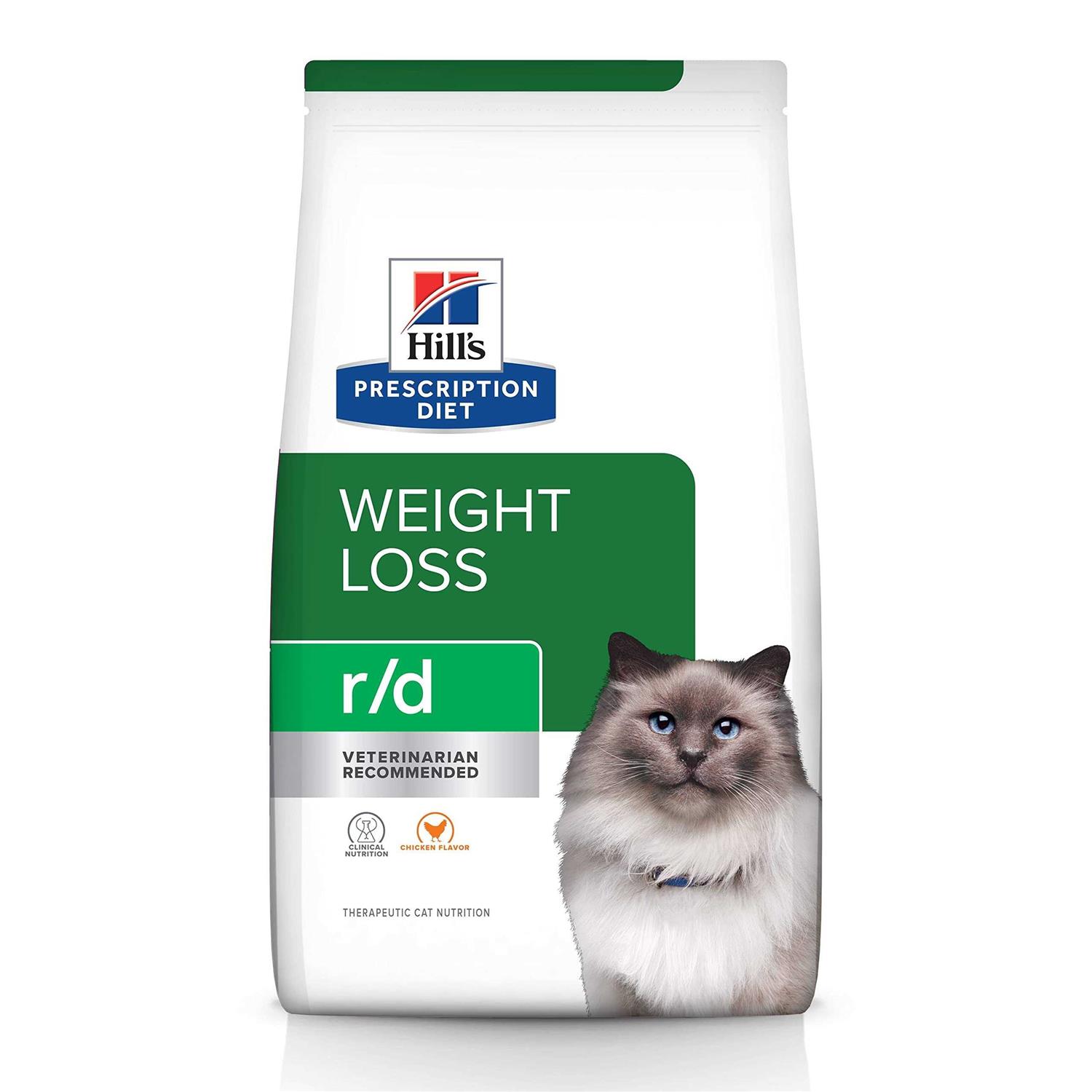 Hill's Prescription Diet r/d Weight Reduction Chicken Flavor Dry Cat Food - Pet Supplies online store