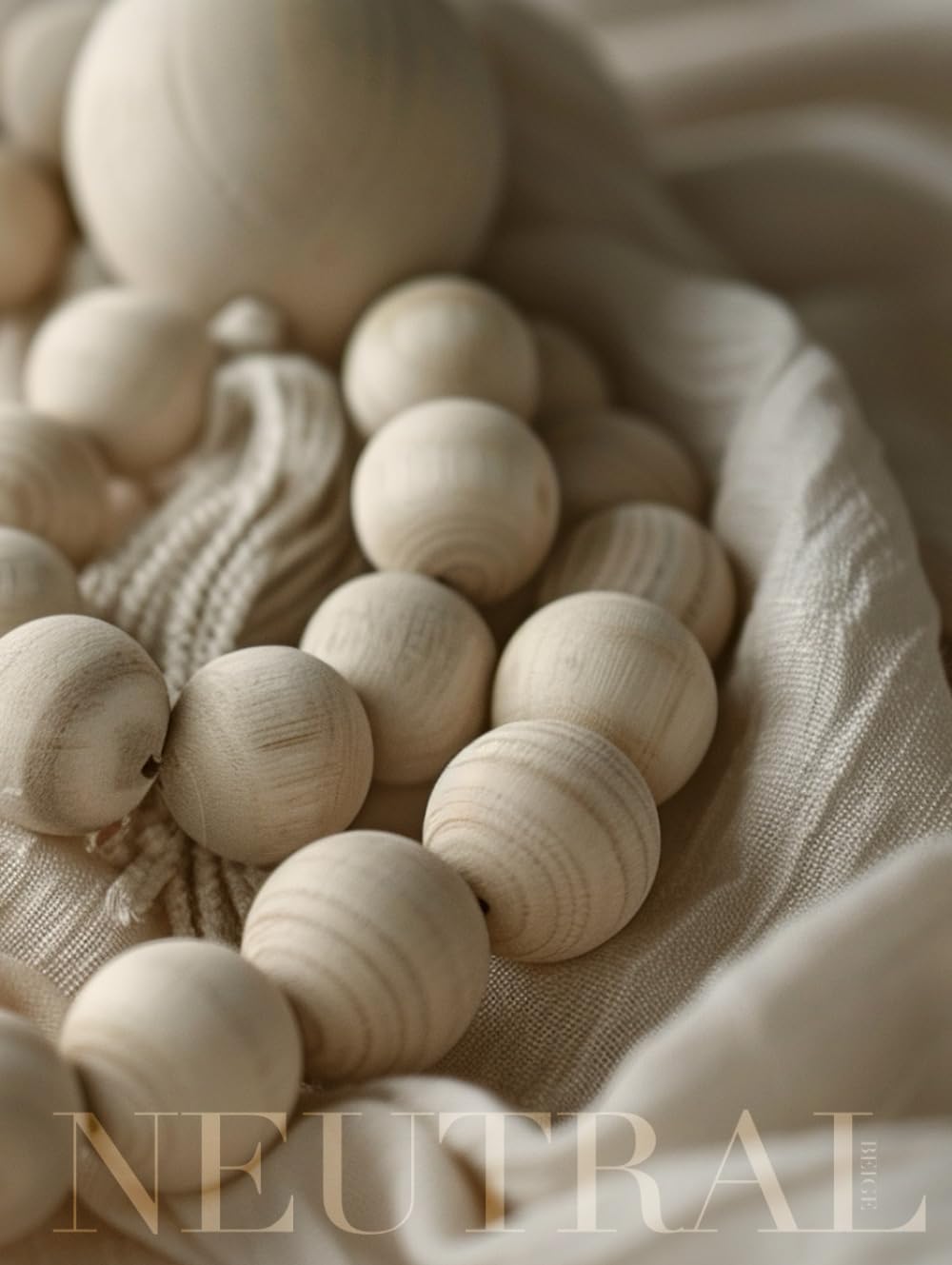 Neutral Beige: Large Decorative Book For Your Coffee Table Aesthetics, Casual Farmhouse Accent, Very Easy To Pair For A Layered Decor, Blank Numbered Interior