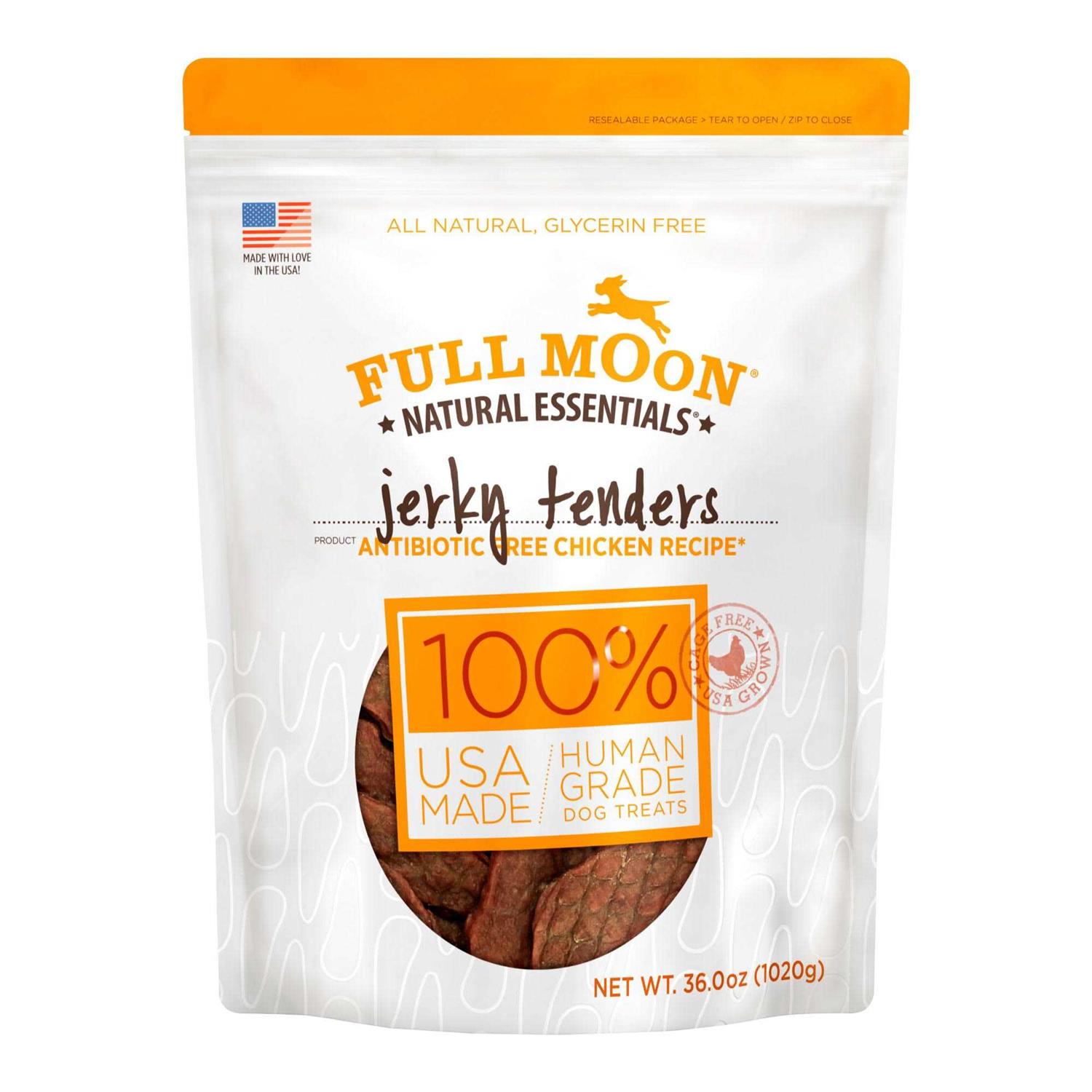 Full Moon All Natural Human Grade Dog Treats Chicken Jerky - Pet Supplies online store