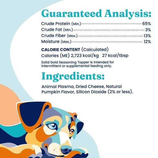 Solid Gold Pumpkin Nutrientboost Dog Meal Topper - Pet Supplies online store