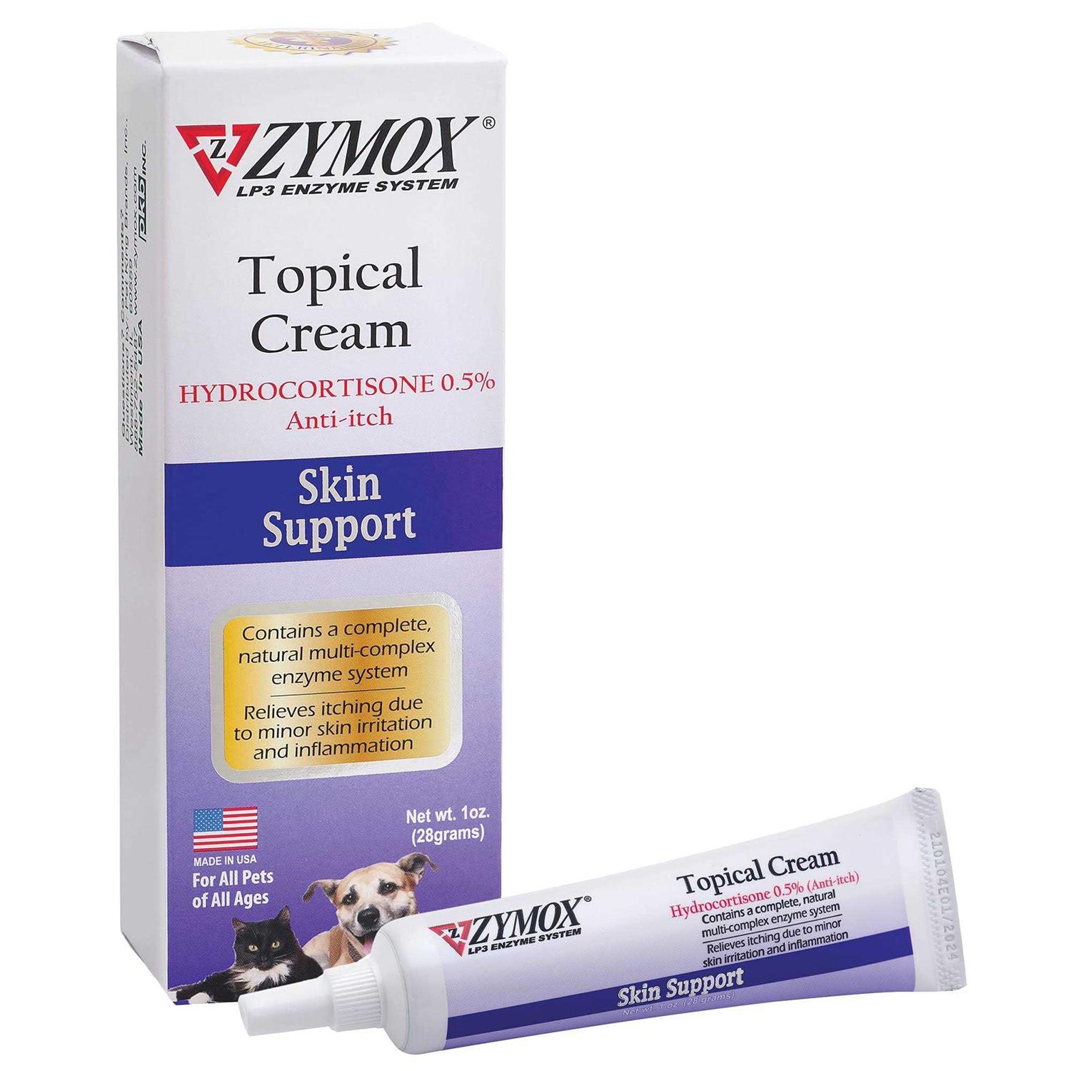 Zymox Topical Cream with Hydrocortisone - Pet Supplies online store