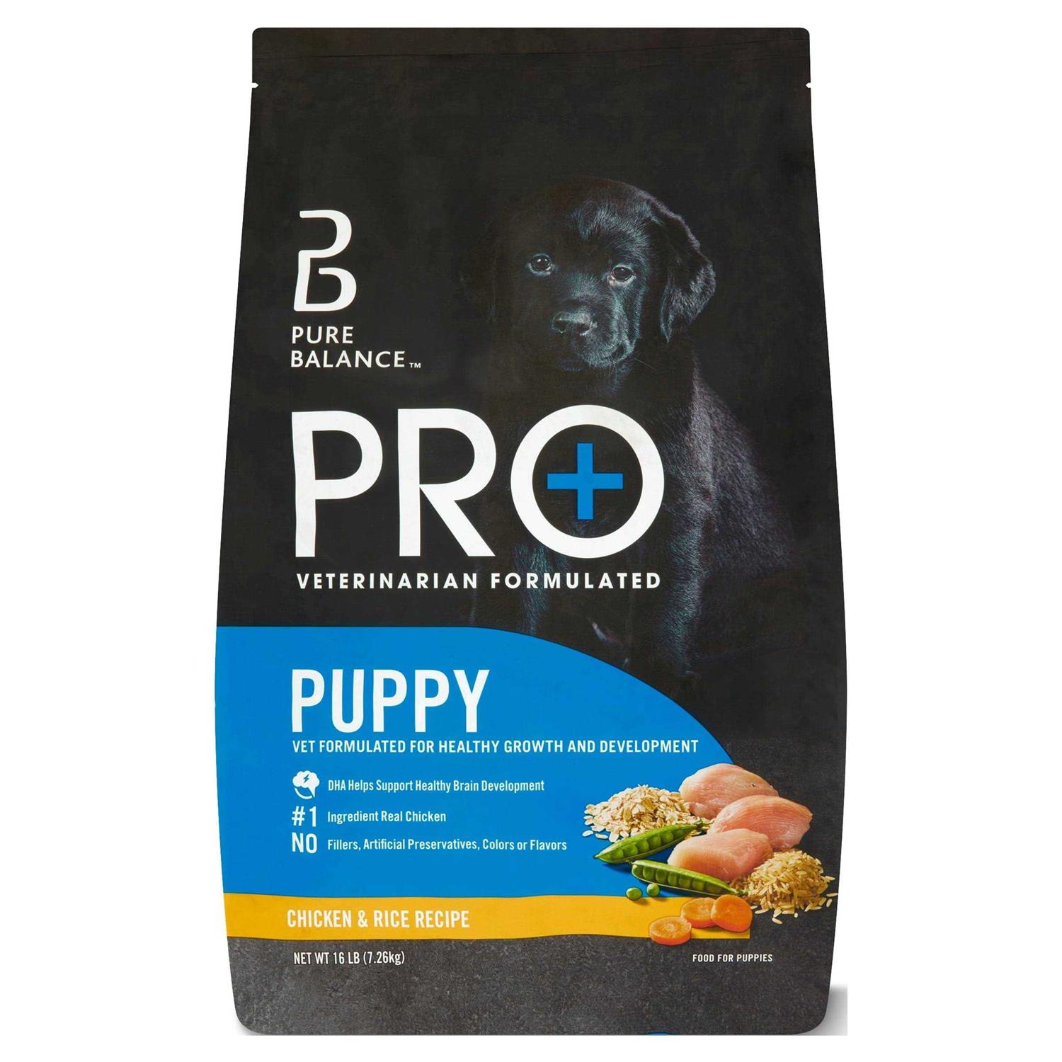Pure Balance Chicken & Rice Recipe Food for Puppies - Pet Supplies online store