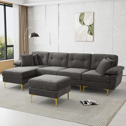 U Shaped Sectional Couch for Living Room,114