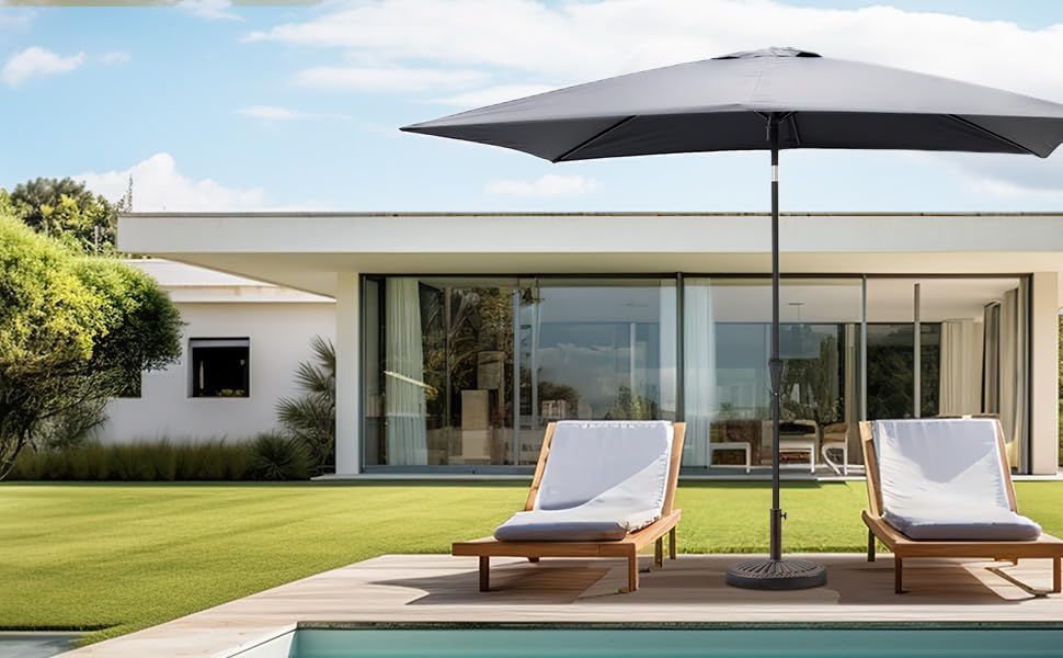 C-Hopetree 31 lb Heavy Duty Round Base Stand for Patio Outdoor Market Table Umbrella, Bronze