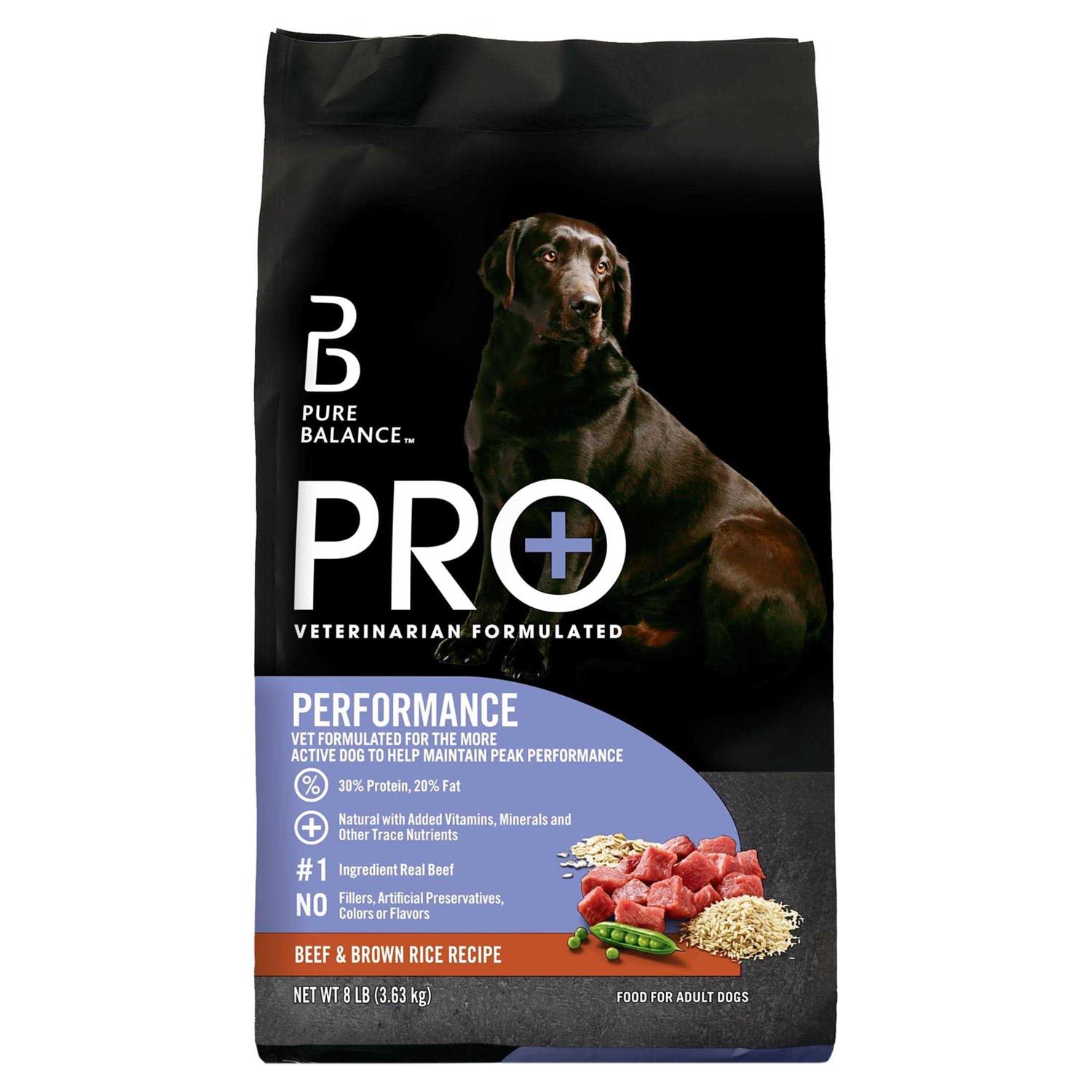 Pure Balance Pro+ Performance Beef & Brown Rice Recipe Dry Dog Food - Pet Supplies online store