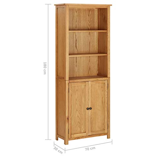 Dorm Desk Hutch Book Shelf Storage Cabinet Desk Shelf - Bookcase with 2 Doors 27.6
