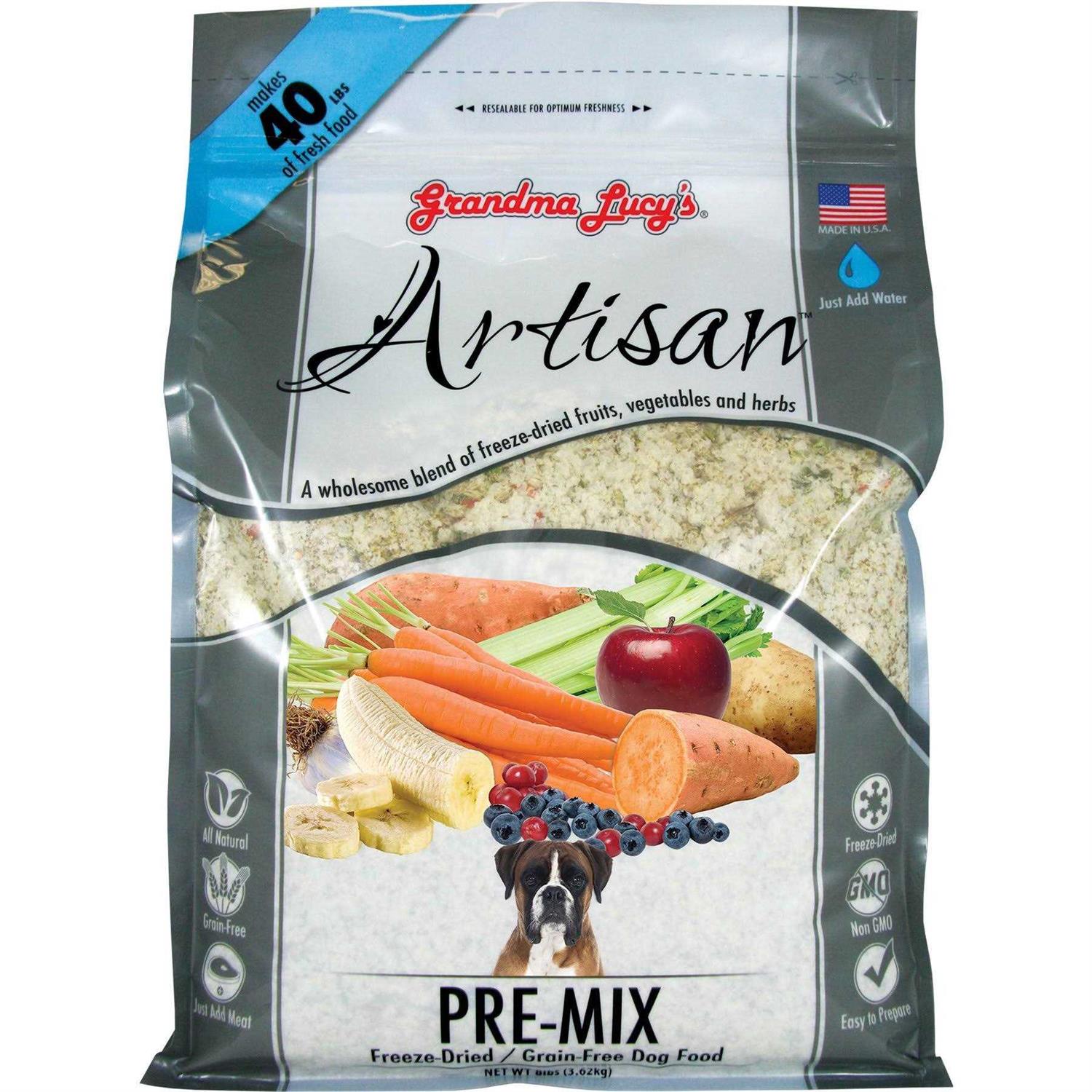 Grandma Lucy's Artisan Grain-Free Freeze-Dried Dog Food Pre Mix - Pet Supplies online store