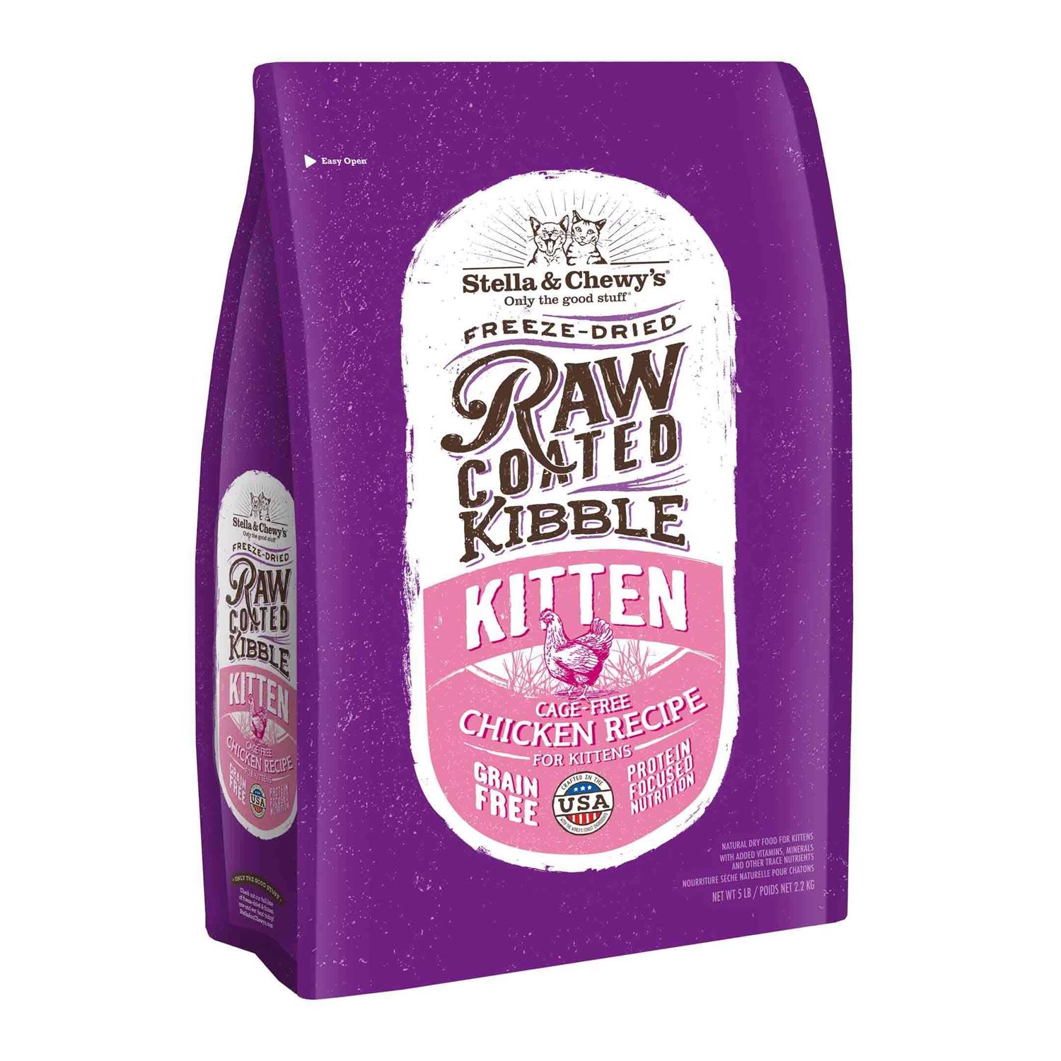 Stella & Chewy's Raw Coated Cage-Free Chicken Kitten Dry Cat Food - Pet Supplies online store